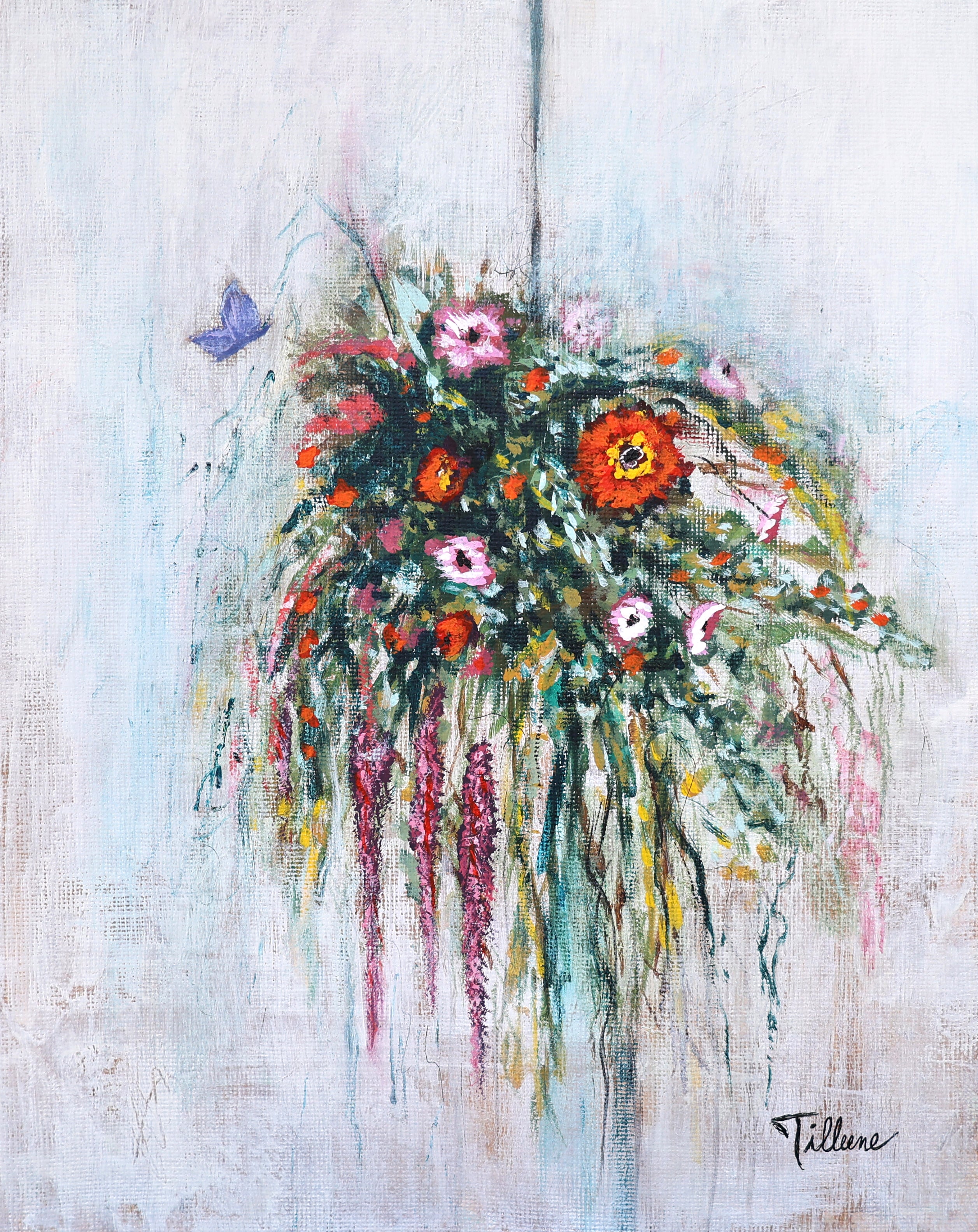 Study - Floral Basket - Small Original Art